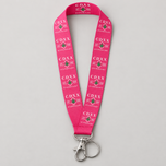 CDXX Keychain Lanyard - Pink